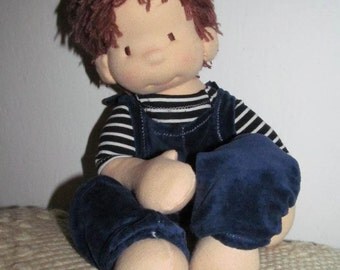 Waldorf doll,for boys, 15" tall doll, fabric doll, cloth doll, handmade, #gift for girls and boys