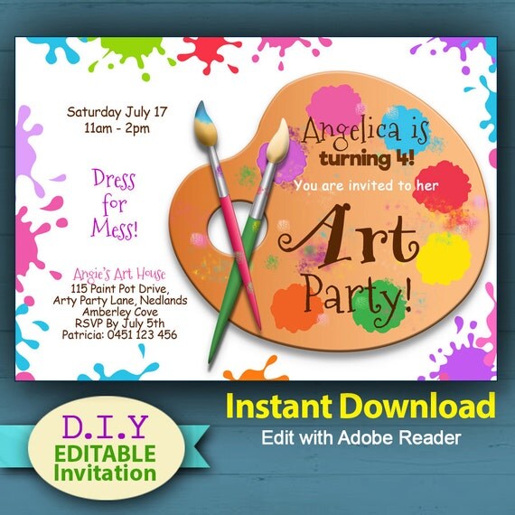 editable-printable-art-party-invitation-craft-party