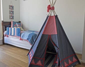Awesome TeePee handmade SEWING PATTERN Instant Download wonderful outside or inside kids tent, tipi, tepee or wigwam.