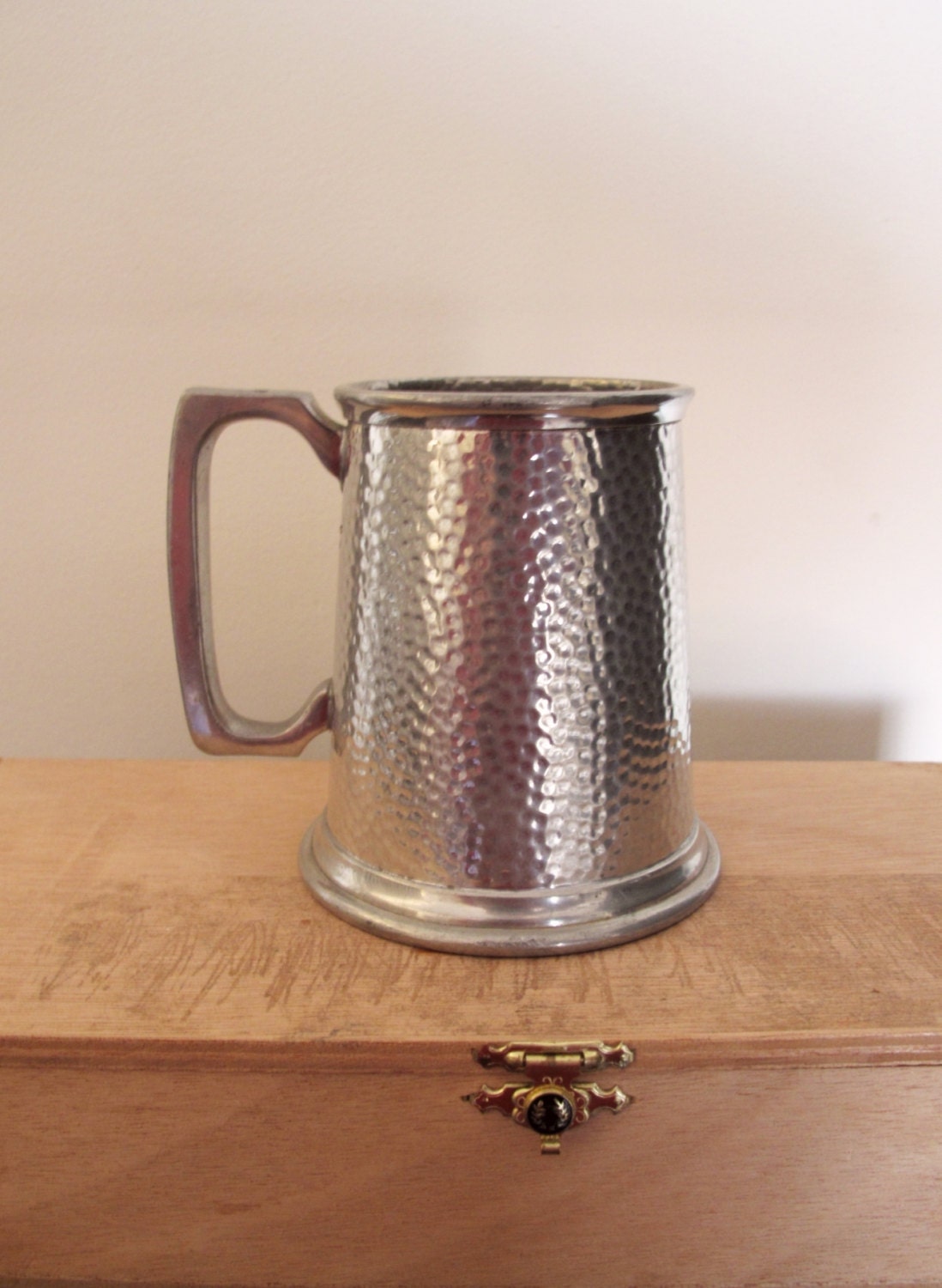 Vintage Sheffield English Pewter Beer Mug Collectable James