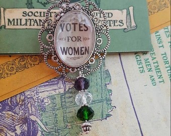 Suffragette Votes for Women Brooch Pin