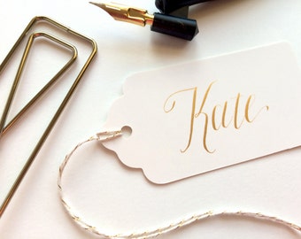 Modern Calligraphy Party Favor Tag- Personalized Name Tag for Gifts-bridesmaid gift tag-wedding favor tag-wedding welcome bag tag-party gift