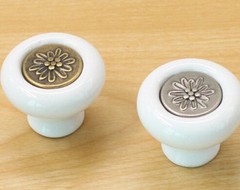 Ceramic Knobs Furniture Hardware European Pastoral Drawer Knobs Door Knobs Dresser Knobs Cabinet Hardware 3113