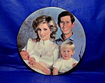Prince Harry, Royal Albert, Bone China, Collectible Plate, Prince William, Princess of Wales, Prince of Wales, Royal Family Plate, Lady Di
