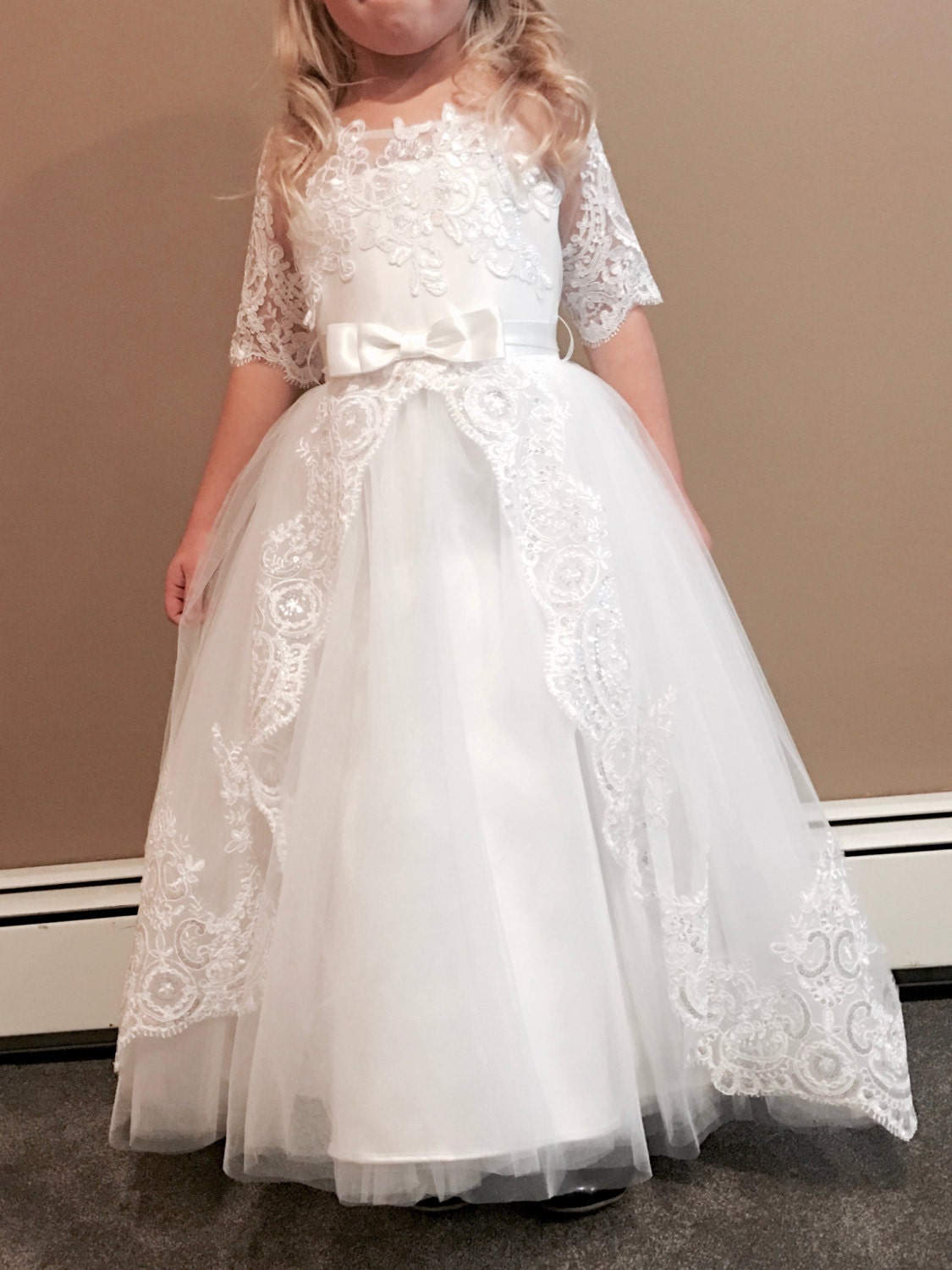 Princess Flower Girl Dress Lace Flower Girl Dresses Flower