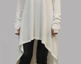 Nordisk-Flair Womens Oversized Pullover Sweater With Cozy Ribbed Knit And Asymmetrical Zipper Large Collar