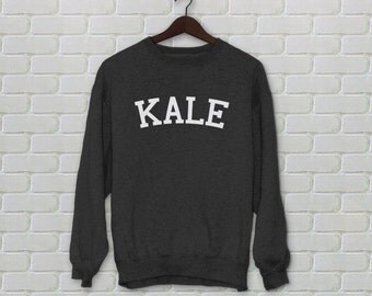KALE Sweatshirt Sweater Shirt Top Black Unisex Size S M L