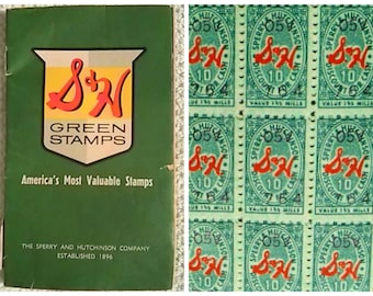 S & H Green Stamps // Savings Books // Green Stamps // SH Redemption Books // Vintage Loyalty Programs // Sperry and Hutchinson