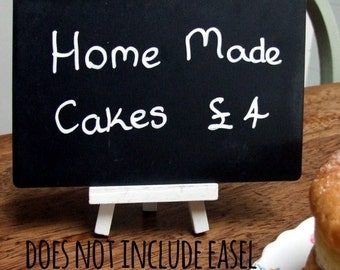 4 Double Sided Mini Chalkboards, NO EASEL, Real chalkboard, 160mm x 100mm 013-510