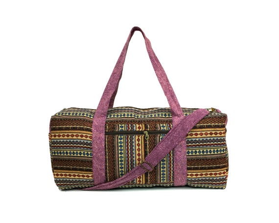 Aztec Overnight bag - Native inspired, Women's Weekender bag, Handmade Travel bag, Holdall, Cute Carry on bag, Boho Duffle bag, gift ideas