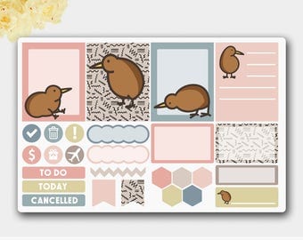 Weekly Sticker Set, Playful Kiwi Functional Weekly Stickers, Funny Stickers, Planner Stickers, Weekly Stickers , Weekly Kit, Stickers