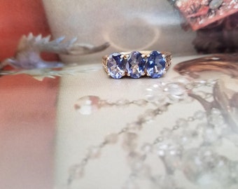 Iolite/10K Gold Ring (size 6)