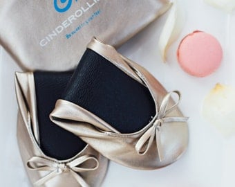 AB Cinderollies Foldable Flats,Ballet Flats,foldable ballet flats,shoes,Wedding Flats,wedding shoes,flat wedding shoes,Bridal Flats,slippers