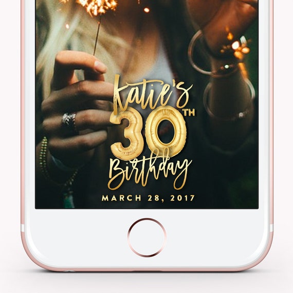 Birthday Snapchat Filter Birthday Filter Geofilter Snapchat