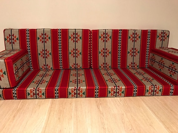 2 pillow arabic/middle eastern floor seating