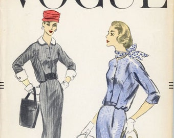 RARE 1950's Dress Pattern---Vogue 8929---Size 12 Bust 32 ******