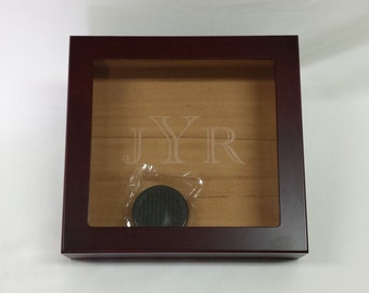 Engraved Glass Humidor Cigar Box, Custom Humidor, Groomsmen Gift, Best Man Gift, Cigar Humidor, Personalized Humidor, Personalize Humidor