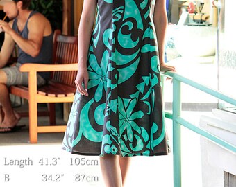 Ohia Lehua Hawaiian Fabric Swing Dress HNLS02415