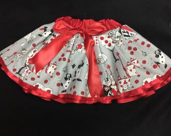 Queen of hearts tutu skirt