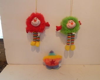 Vintage Rainbow Brite Sprite Knockoffs Ace Novelty Company Made in Korea 1984 Lot of 3 items