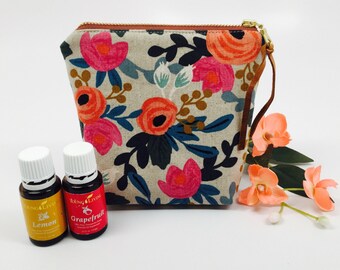 Essential Oil Bag, Essential Oil Case, Tassel Essential Oil Bag, Essential Oil Storage- holds 6 bottles, any brand! 5ML/15ML/Rollers
