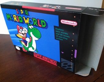 Super Mario World Super Nintendo SNES Reproduction Box! Best Repros in the world!