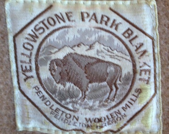 Vintage Yellowstone National Park Four Point Pendleton Blanket