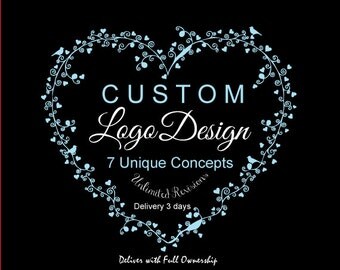 Logo design branding, logo design custom, logo designer, unique logo, Custom logo, Photography Logo, Heart logo, logo design, business logo