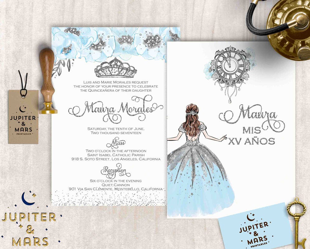 Cinderella Quince Invitations 1