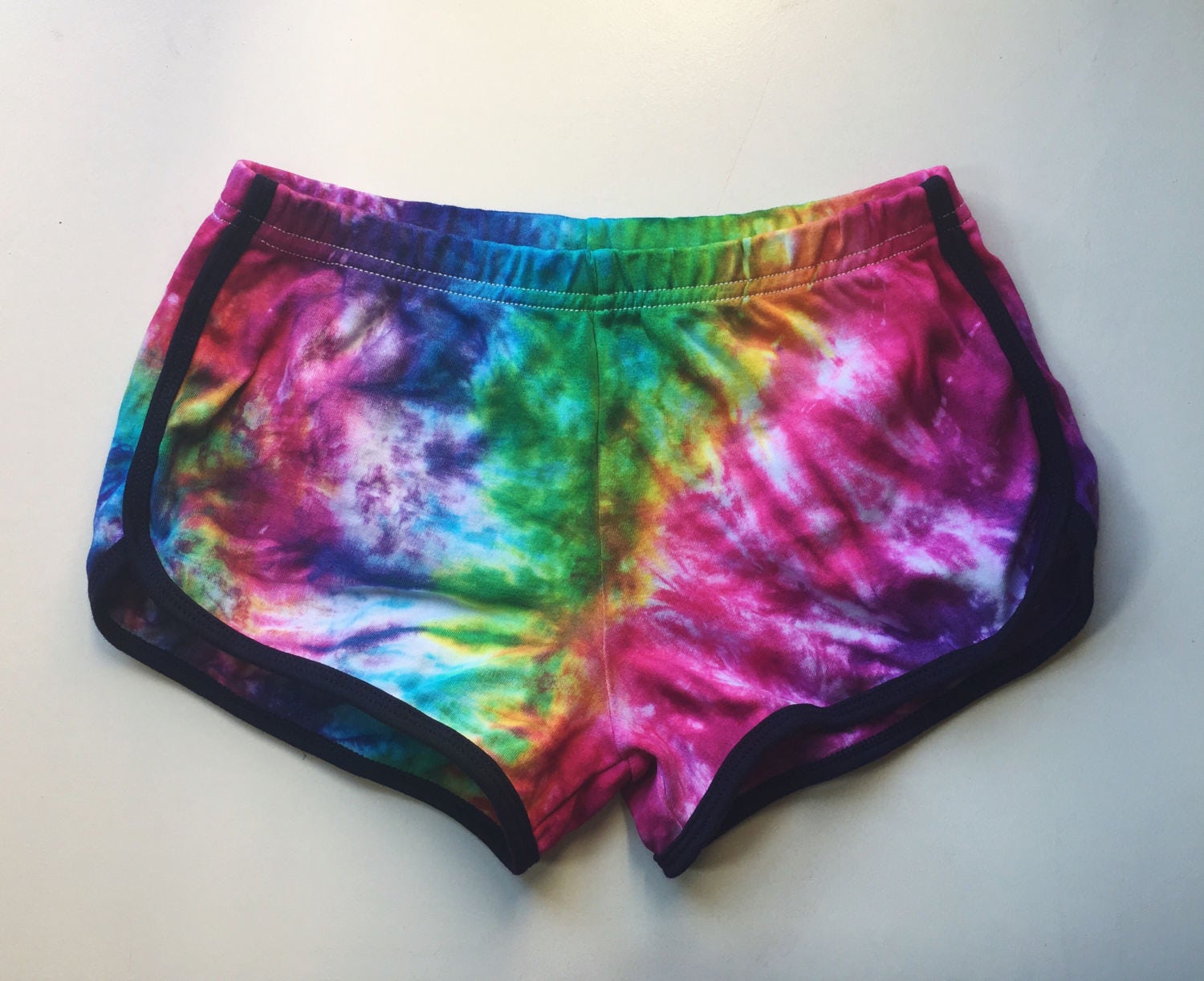 Tie Dye Cotton Shorts American Apparel