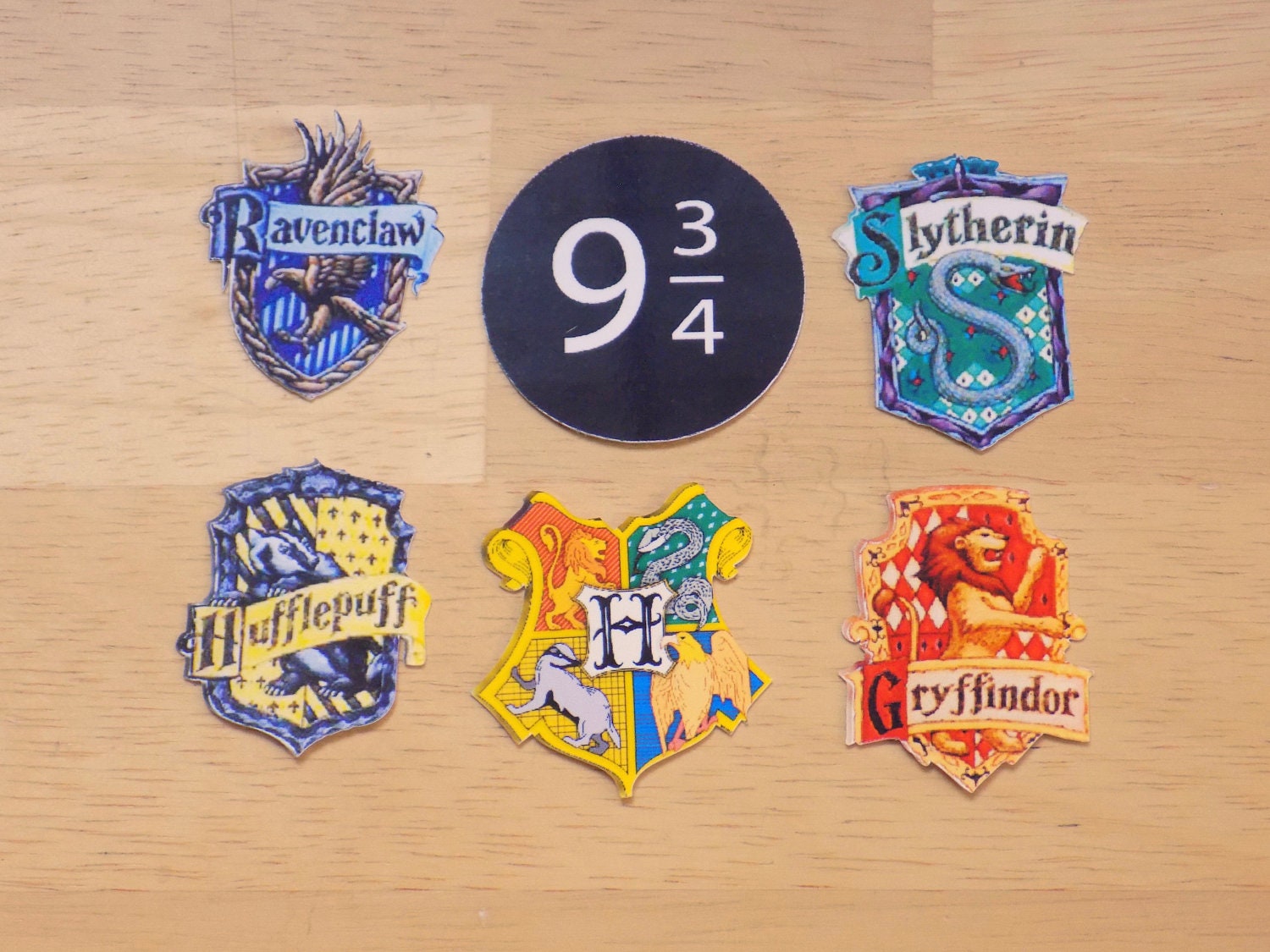 Hogwarts House Stickers from AceOutfitters on Etsy Studio