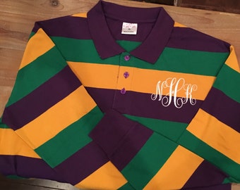 polo mardi gras shirt