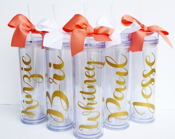 Personalized Tumbler-Wedding-Bridesmaid Gift-Kids Gift-Teacher Gift-Nurse Gift-Corporation Gift-Bridal Party-Water Bottle-Gym Time-College