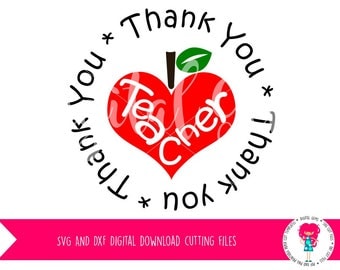 Best Teacher Thank You Teacher SVG / DXF Cutting File For