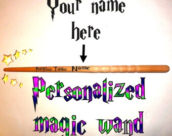 Magic Wand Petrificus Totalus - Personalized Magic wands. Wizards magic wands, Handmade wooden magic wand, Harry Potter magic, Hermione wand