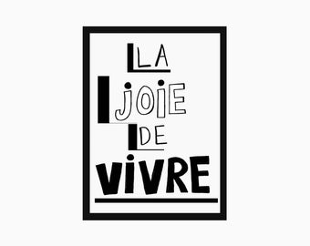 Joie de vivre | Etsy