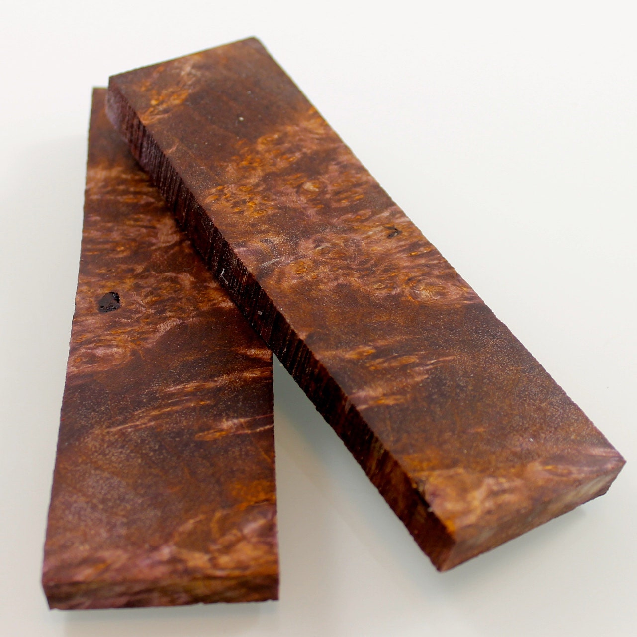 Stabilized Maple burl wood Knife Scales , exotic wood scales,Stabilized