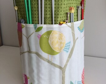 Large Knitting Project Bag Handmade
