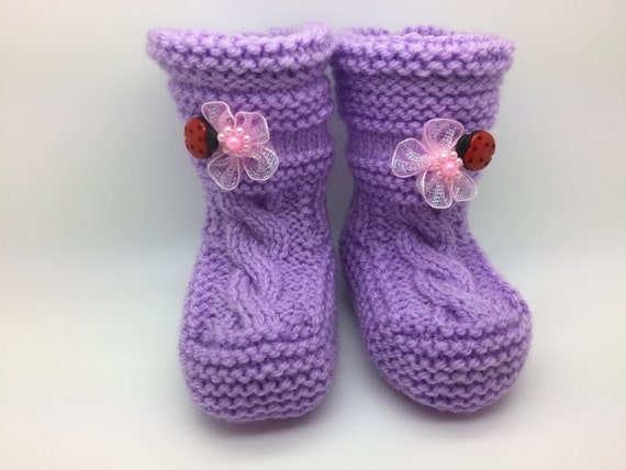 Knitted Baby Booties - Knitted Baby Shoes - Newborn Booties - Knitted Baby Socks - Newborn Shoes - Baby Socks - Baby Shoes - Knitted Booties