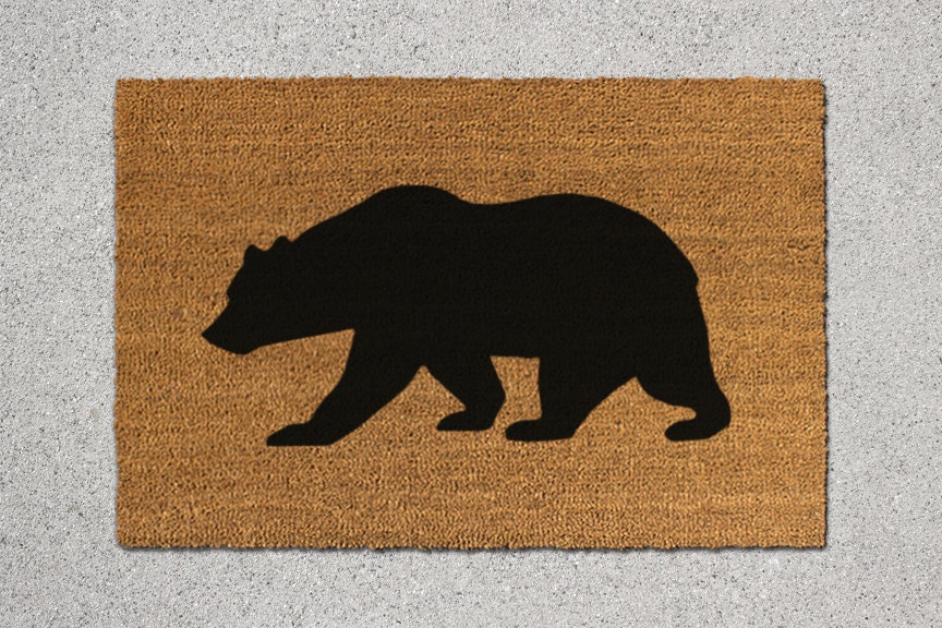Bear Doormat Bear Door Mat Bear Mat by TheDoormatory