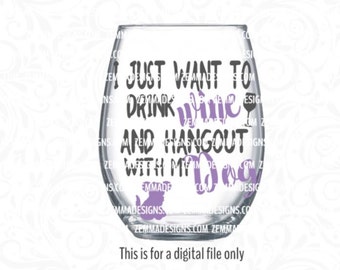 dog svg - wine svg - dog svg files - wine glass svg files - svg for wine glass - pet svg - puppy svg