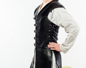 leather doublet "Corsar";LARP;Cosplay;leather
