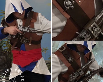 Assassins Creed Black Flag Chest Harness and Flint Lock Holster