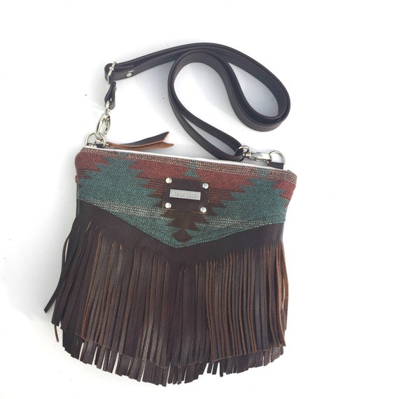 aztec fringe purse