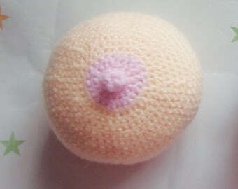 Crochet Boob, Knitted Boobie, Knitted Knockers, Fake Breasts, Mastectomy Prosthetic, Cross Dresser, Women's Cancer, Transexual Pride