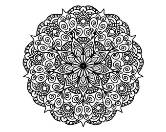 Henna coloring pages | Etsy