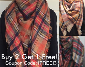 Blanket Scarf Plaid Scarf Blanket Scarf Zara Scarf Blanket Plaid Scarf Tartan Blanket Scarf Tartan Shawl Oversized Plaid Scarf