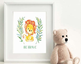 Lion Nursery Printable Lion Nursery Art African Lion Wall Art Jungle Lion Nursery Decor Safari Lion Nursery Decor Boy Nursery Decor
