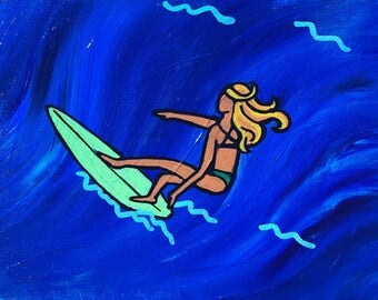 Original Fine Art Giclee Print 11x14 "Cutback"