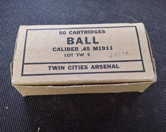 Vintage Military Ammo Box